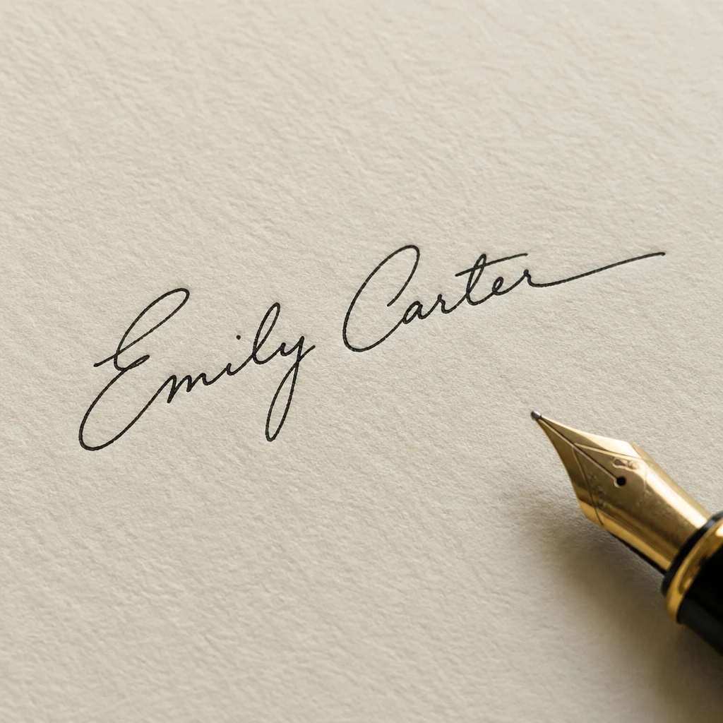 Signature — Before
