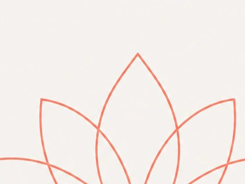 Close-up of a thin line logo before and after the background was removed